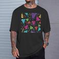 カラフルなハンドベルとメモ柄。 Tシャツ 彼への贈り物