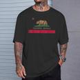 カリフォルニア州 'Bear Republic' 州旗 Tシャツ 彼への贈り物