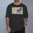カンディンスキー 抽象芸術 黄色 赤 青 Tシャツ 彼への贈り物