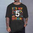 キッズ 5歳の誕生日シャツ男の子キッズ幼児5歳の誕生日男の子 Tシャツ 彼への贈り物