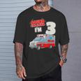 キッズ Ems 車 3歳の誕生日シャツ 3歳 救急車 Tシャツ 彼への贈り物