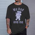 キッズ お父さん お父さん 息子 娘 ゾウ 男の子 女の子 Tシャツ 彼への贈り物