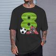 キッズ エイトバースデーサッカー 8歳の男の子 女の子 Tシャツ 彼への贈り物