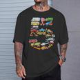 キッズ 男の子の車、消防車の5歳の誕生日 Tシャツ 彼への贈り物