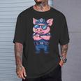 キッズ 警察豚 Tシャツ 彼への贈り物
