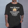 キャロットケーキ レシピ カップケーキ パイ グルテンフリー ビーガン Tシャツ 彼への贈り物