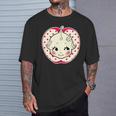 キューピー 赤ちゃん りんご 水玉 長袖tシャツ Tシャツ 彼への贈り物