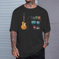 ギターペダルとストンプボックスジャム Tシャツ 彼への贈り物