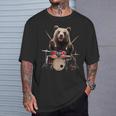 クマの演奏 ドラム リアル Tシャツ 彼への贈り物