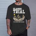 クラシック トライアル 0 マーク セクション オートバイ 歴史的 モータースポーツ Tシャツ 彼への贈り物