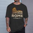 クール ヴィンテージ ローマ イタリア コロッセオ お土産 ローマ イタリア Tシャツ 彼への贈り物
