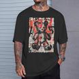 グラフィティテディベア エッジー ビンテージ レトロ アーバン ストリートウェア Tシャツ 彼への贈り物