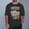 ココファント エレファント イタリアン ブレイン ミーム Tシャツ 彼への贈り物