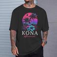 コナ ハワイ ハワイアン ハイビスカス 花 サーファー お土産 Tシャツ 彼への贈り物