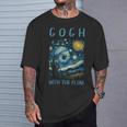 ゴッホ ゴッホ 流れる星月夜 美術史 駄洒落ユーモア Tシャツ 彼への贈り物