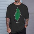 ゴーヤ ゴーヤー 顔 イラスト かわいい おもしろ 面白い 簡単 シンプル ゆるい 野菜 Tシャツ 彼への贈り物
