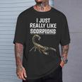 サソリの名言 I Just Really Likecorpions 洋服のサソリ Tシャツ 彼への贈り物