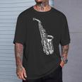 サックス サックス奏者 ミュージシャン サックス奏者 楽器 Tシャツ 彼への贈り物
