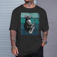サックスを奏でる猫 ヴィンテージ 猫 ジャズ サックス 音楽 サックス Tシャツ 彼への贈り物