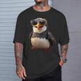 サングラスをかけたペンギン アニマル・フレンド ラブ・キュート・ペンギン Tシャツ 彼への贈り物