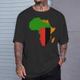 ザンビア国旗 アフリカ 大陸 シルエット ザンビアンへのギフト 長袖tシャツ Tシャツ 彼への贈り物