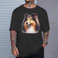 シェットランド・シープドッグ×シェルティ Tシャツ 彼への贈り物