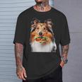 シェットランド・シープドッグ・バーガー Tシャツ 彼への贈り物