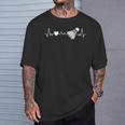 シャトルコック バドミントン ハートビート メンズ レディース キッズ スポーツ Tシャツ 彼への贈り物
