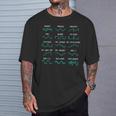 シンセサイザー ウェーブフォーム 電子音楽プロデューサー シンセス Tシャツ 彼への贈り物