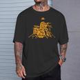 ジャズジャンル付きジャズドラマーtシャツ Tシャツ 彼への贈り物