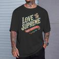 ジャズ愛好家のためのラブシュプリームジャズフェスティバル Tシャツ 彼への贈り物