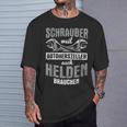スクリュードライバー Weil 自動車メーカー ヘルデンニードル メカニック Tシャツ 彼への贈り物