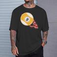 スヌーカー ビリヤードボール No9 プールプレーヤー Tシャツ 彼への贈り物