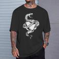 スネークラップアラウンドアップル タトゥーアート Tシャツ 彼への贈り物