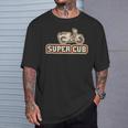 スーパーカブc100 原付バイク レトロジャパン 長袖tシャツ Tシャツ 彼への贈り物