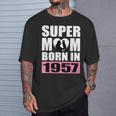 スーパー・ママ 1957年生まれ ママ 誕生日 1957年 誕生日 1957年 Tシャツ 彼への贈り物