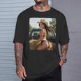セクシーガールグラフィックtシャツ カウガールピンナップガール 2 Tシャツ 彼への贈り物