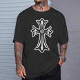 センターダイヤクロス Tシャツ 彼への贈り物