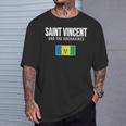 セントビンセントおよびグレナディーン諸島国旗セントビンシー Tシャツ 彼への贈り物