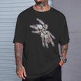 タランチュラホワイトスパイダートーゴスターバーストヒヒ Tシャツ 彼への贈り物