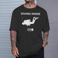 ダイビングモード スキューバダイビングインストラクターダイビング Tシャツ 彼への贈り物