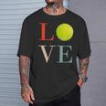 テニス Love バスケ 面白tシャツ おもしろ 服 オリジナル テニス部 おもしろグッズ ネタ メンズ Tシャツ 彼への贈り物