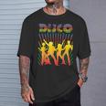ディスコtシャツ ヴィンテージスタイルダンシングレトロディスコシャツ Tシャツ 彼への贈り物