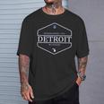 デトロイトミシガン州 デトロイトミシガン州 Tシャツ 彼への贈り物