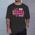 デンタルスクワッド 歯ピンクリボン 乳がん啓発 Tシャツ 彼への贈り物