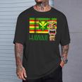 トライバル カナカ マオリ ポリネシア ティキ マスク トーテム Tシャツ 彼への贈り物