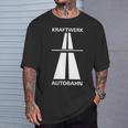 ドイツでの楽しい高速運転のためのクラフトワークアウトバーン 長袖tシャツ Tシャツ 彼への贈り物