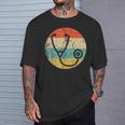 ドクター・ナースヴィンテージレトロ聴診器 Tシャツ 彼への贈り物