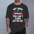 メンズ ドミニカ共和党の妻ドミニカ共和国 Tシャツ 彼への贈り物