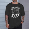 ドラマー ドラムセット ヴィンテージ ドラマー キッズ Tシャツ 彼への贈り物